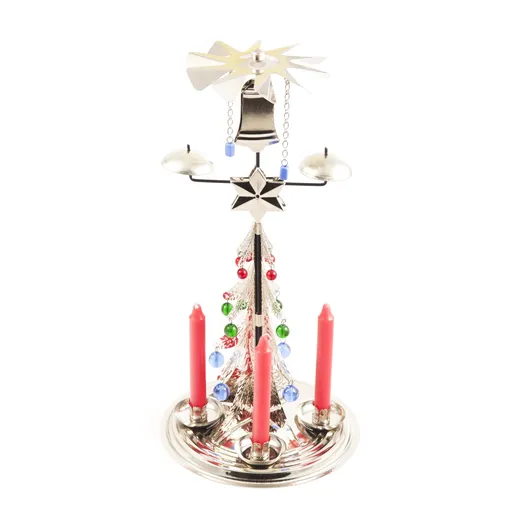 Logimax Česká obnovená výroba Tradiční andělské zvonění stromek stříbrný