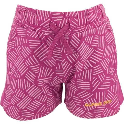 ALPINE PRO VIOLO Dívčí kraťasy, růžová, velikost 152-158