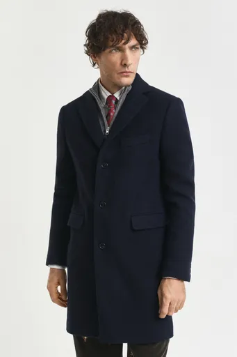 KABÁT GANT CLASSIC WOOL COAT NIGHT BLUE