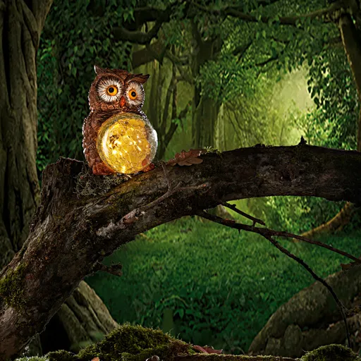 Dekorace Solární sova