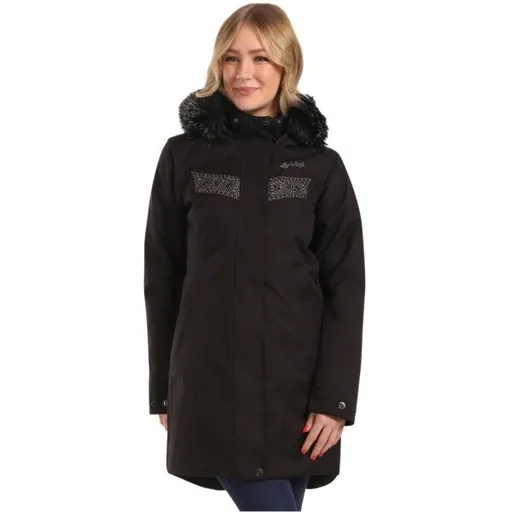 KILPI PERU Dámský zimní kabát, černá, velikost