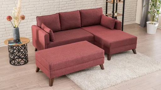 Rohová rozkládací pohovka Bella Corner Sofa Right 2 - Claret Red