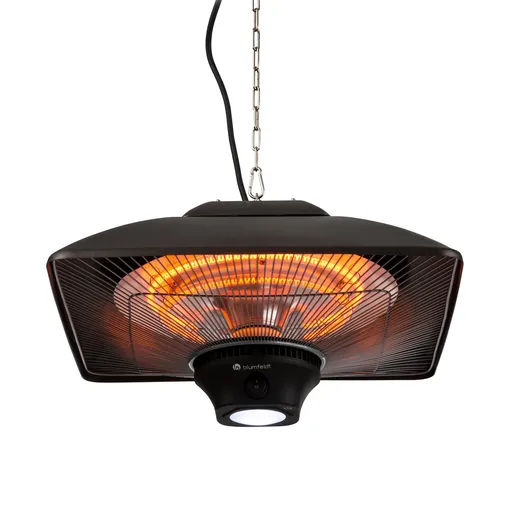 Blumfeldt Heat Square, infračervený ohřívač, 1000/2000 W, Carbon, IP34, LED