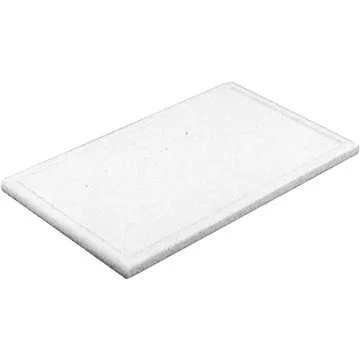 Gastro Prkénko krájecí plastové 40x30x1 cm, s drážkou, bílé (16612)