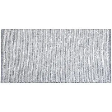 Krátkovlasý koberec krémově šedý 80 x 150 cm EDREMIT, 164817 (beliani_164817)