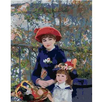 Zuty - Malování podle čísel - DVĚ SESTRY NA TERASE (PIERRE-AUGUSTE RENOIR), 80x100 cm, vypnuté plátn (HRAmmb09239nad)