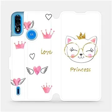 Flipové pouzdro na mobil Motorola Moto E7 Power - MH03S Kočička princess (5903516685653)