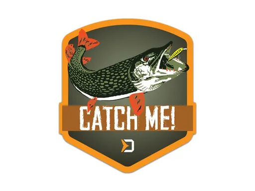 Delphin Nálepka CatchME! Štika,Delphin Nálepka CatchME! Štika