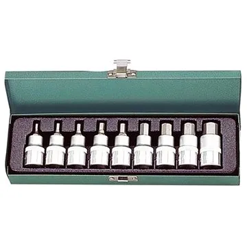 Hlavice HEX IMBUS PROFI, 9 ks, 1/2" CrV (117345)