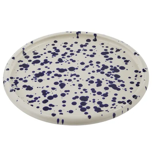 BOOGY SPLASH Snídaňový talíř 21 cm - tm. modrá