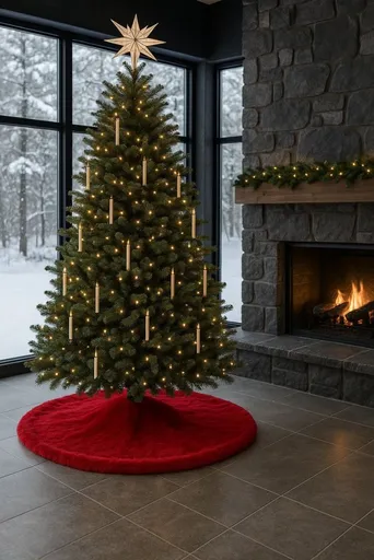 Christmas Tree Rug Yilbasi - Red 8