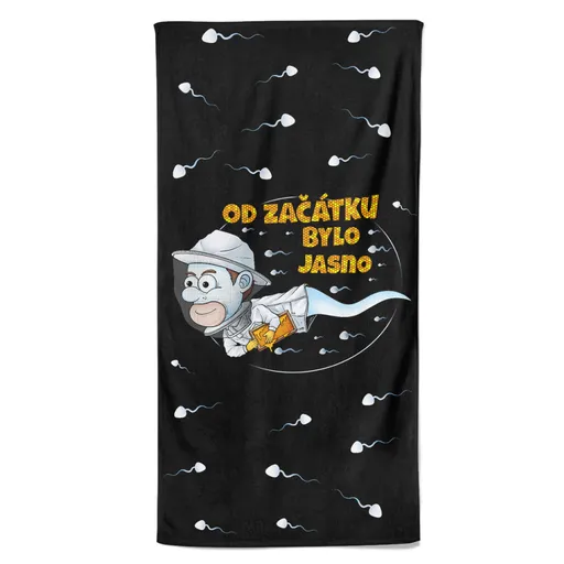 Osuška Včelařská spermie (Velikost osušky: 70x140cm)