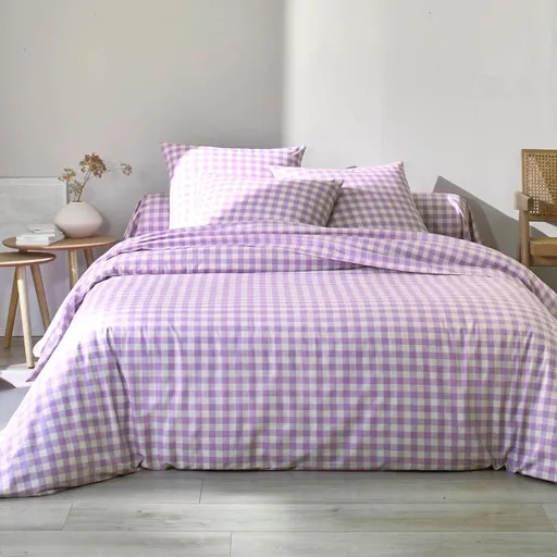 Bavlněné povlečení Lou, lila, 140 x 200 cm