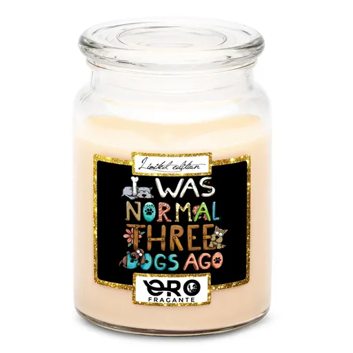 Svíčka Býval jsem normální (Vůně svíčky: Vanilka)