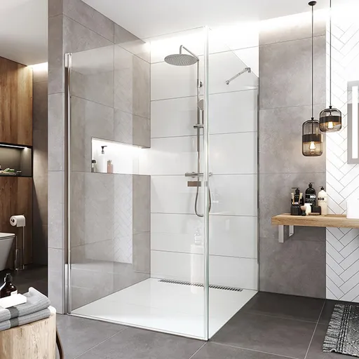 Mereo Sprchový kout, Novea, čtverec, pivotový, 90x90 cm, chrom ALU, sklo Čiré, dveře L/P a pevný díl CK12923Z