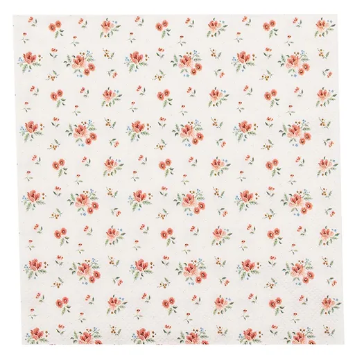 Papírové ubrousky Little Rose Collection - 33*33 cm (20ks) Clayre & Eef