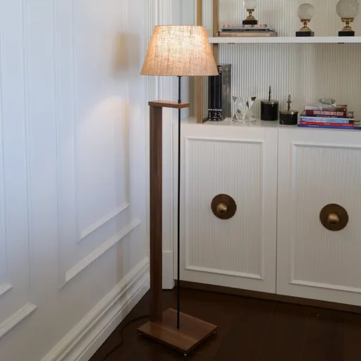Dřevěná stojací lampa AYD-3128