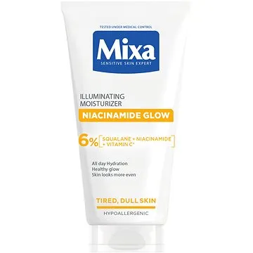 MIXA Niacinamide Glow Rozjasňující krém poskytující až 24H hydratace 50 ml (3600551108407)