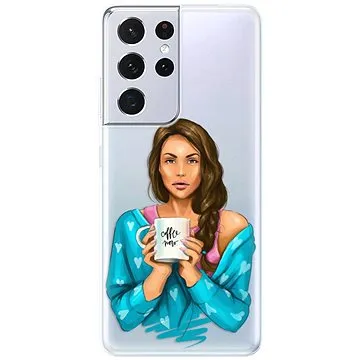iSaprio Coffe Now - Brunette pro Samsung Galaxy S21 Ultra (cofnobru-TPU3-S21u)