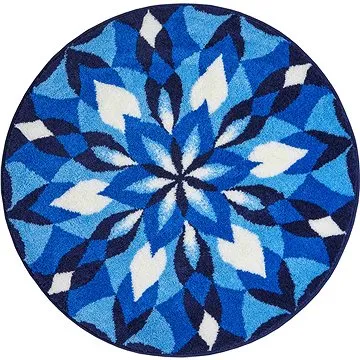 GRUND JOYA Kruhová koupelnová předložka o 100 cm, modrá (M3040-045001018)