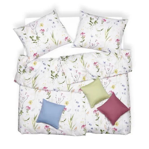 SCANquilt povlečení SATÉN TENCEL DESIGN viola barevná 140 x 200/70 x 90 cm