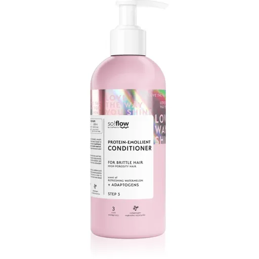 so!flow High Porosity Hair Protein-Emollient Conditioner posilující kondicionér pro lámavé a namáhané vlasy 400 ml