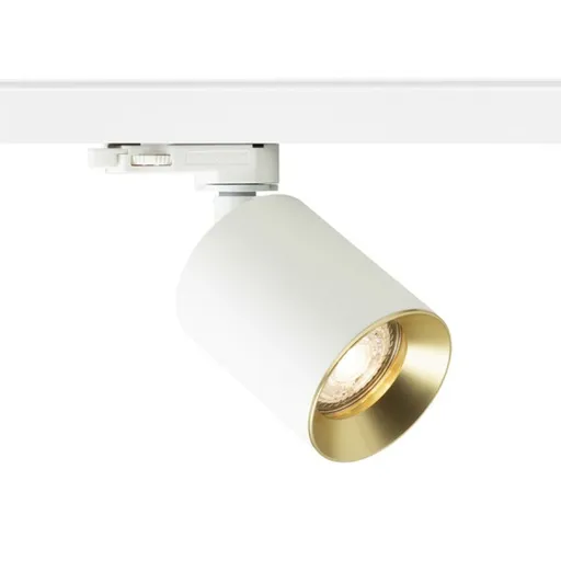 RED - DESIGN RENDL RENDL DARIO pro tříokr. lištu bílá česaná mosaz 230V GU10 9W R13873