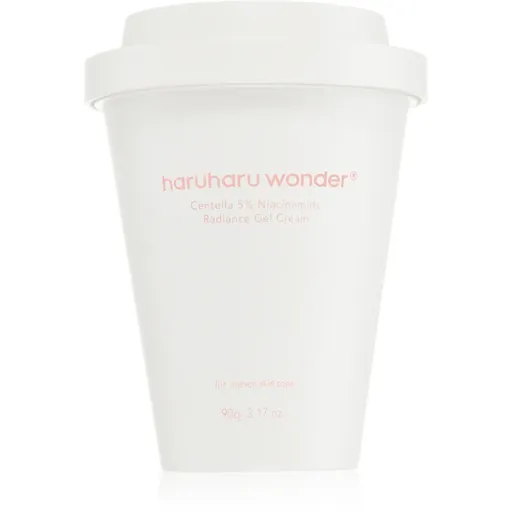 Haruharu Wonder Centella 5% Niacinamide Radiance Gel Cream lehký gelový krém pro sjednocení barevného tónu pleti 90 g