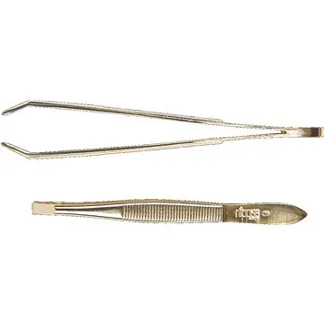SOLINGEN Pinzeta rovná, lomená zlacená 8 cm (3646727)