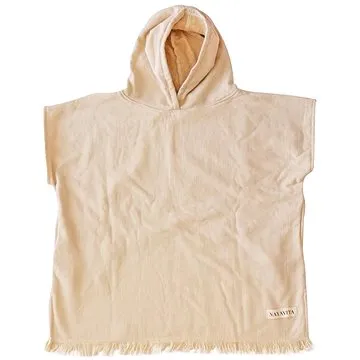 NAYAVITA dětská pončo osuška - Natural (KPT-COT-NAT-3-6Y)