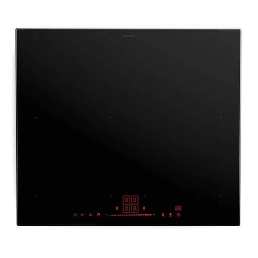 Klarstein Indukční varná deska NanoGlow, 4 varné desky, flexi zóny, booster, nanopovlak