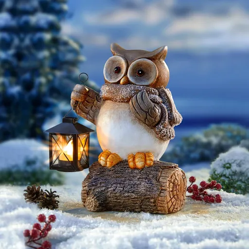 Die moderne Hausfrau Dekorace Sova s lucernou