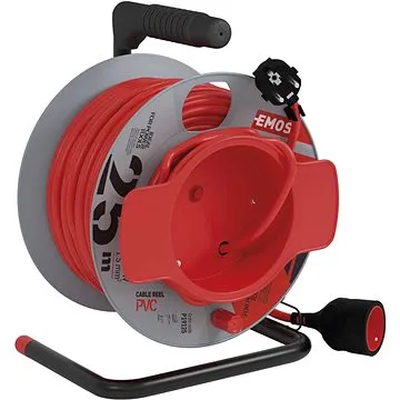 EMOS PVC prodlužovací kabel na bubnu – spojka, 25m, 1,5mm2 (1908012501)