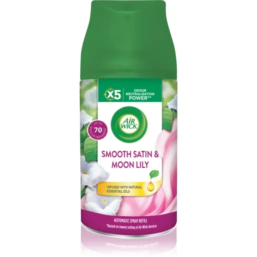 Air Wick Freshmatic Smooth Satin & Moon Lily osvěžovač vzduchu – náhradní náplň 250 ml