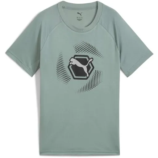 Puma ACTIVE SPORTS POLY TEE Chlapecké triko, zelená, velikost