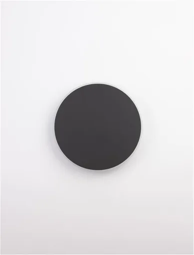 NOVA LUCE nástěnné svítidlo CYRCLE černý hliník a akryl LED 20.5W 230V 3000K IP20 9248157
