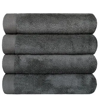 SCANquilt ručník MODAL SOFT tm. šedá (32044)