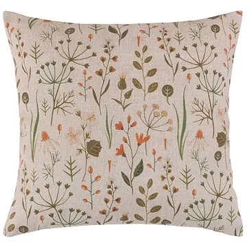 BELLATEX DITA polštářek 45 × 45cm 55/406 - větvičky na režné (9551)