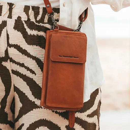 Dámská kožená crossbody kabelka s peněženkou The Chesterfield Brand Lauri - koňak