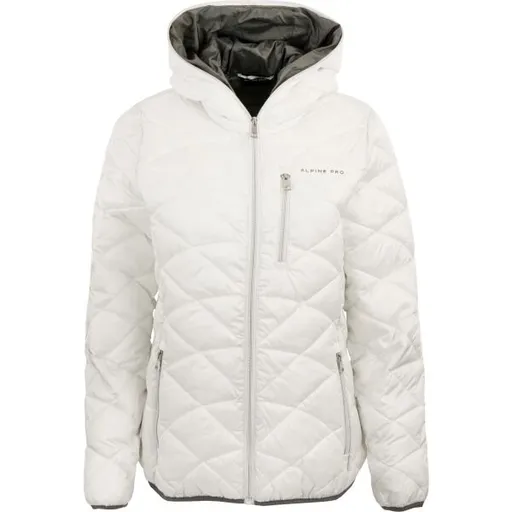 ALPINE PRO OKELLA Dámská zimní bunda, bílá, velikost