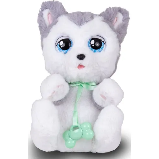 Baby Paws plyšové štěňátko bílošedé