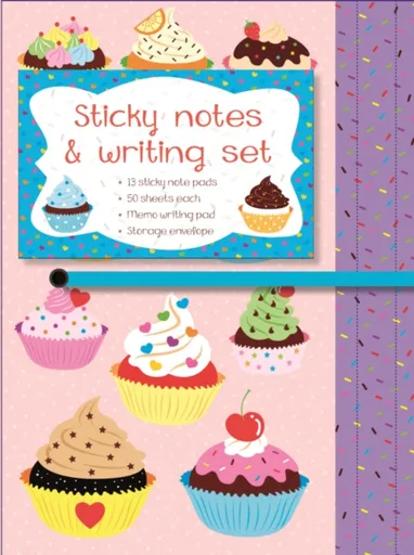 Sticky Notes and Writing Set: Cupcakes - Press Peony
