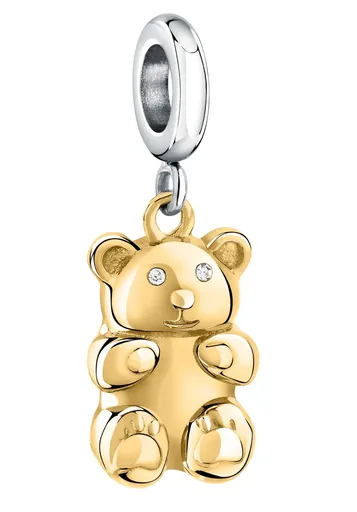 Morellato Ocelový bicolor přívěsek Medvídek Drops SCZ1299