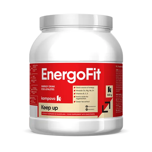 KOMPAVA Sportovní energetický nápoj EnergoFit 500g tropické ovoce