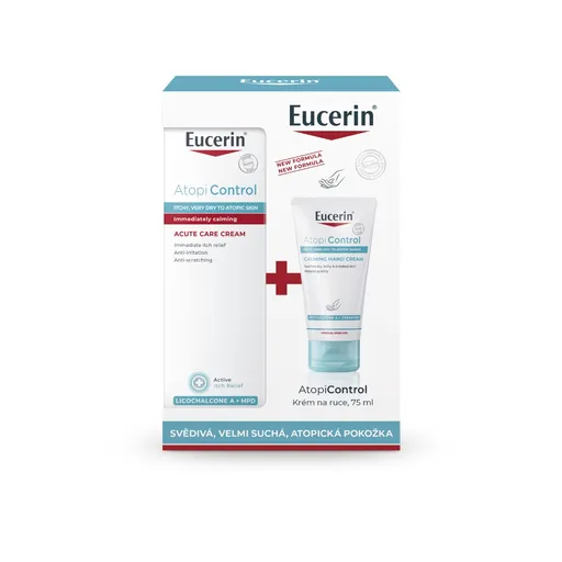 Eucerin AtopiControl vánoční kazeta 2 ks