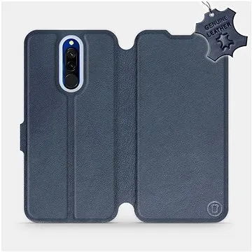 Flip pouzdro na mobil Xiaomi Redmi 8 - Modré - kožené -   Blue Leather (5903516076932)