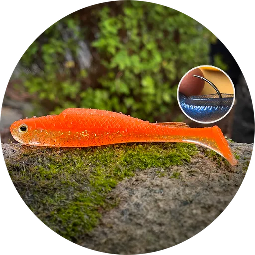 Redbass gumová nástraha ripper kicker orange g uv - xxl 200 mm 50 g