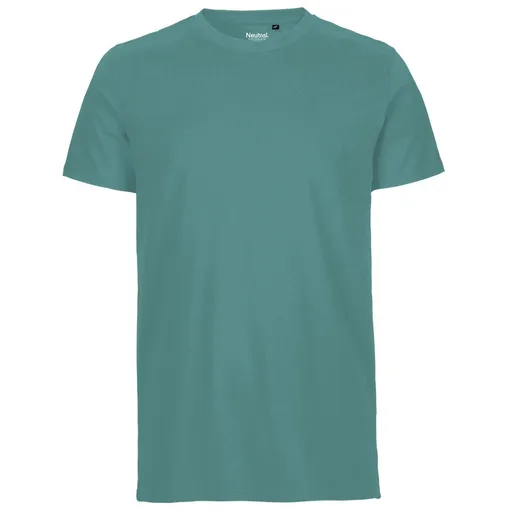 Neutral Pánské tričko Fit z organické Fairtrade bavlny - Teal | XL