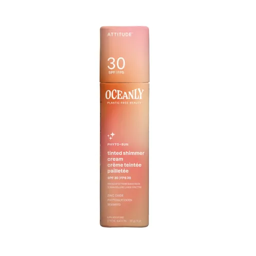 Attitude Tónující třpytivý hydratační krém SPF 30 (Tinted Shimmer Cream) 30 g