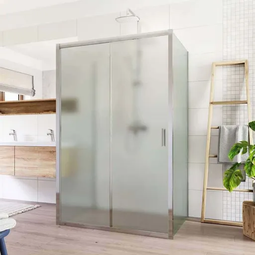 Mereo Sprchový kout, Lima, obdélník do prostoru U, zasunovací, 80x110x80 cm, chrom ALU, sklo Point CK85612K